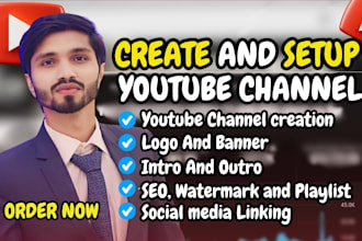 create and setup youtube channel