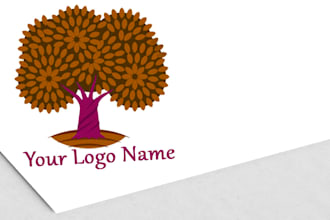 design professional environmental logo with 3d mockup