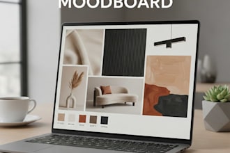 create a high end aesthetic mood board