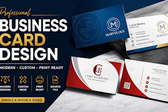 design a professional modern business card