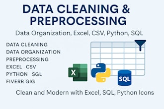 clean, organize, and preprocess your data for analysis