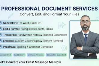 convert PDF to word, handwriting to word, and scanned PDF to editable word files