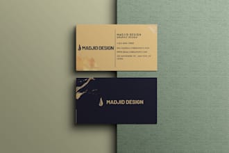 design a professional luxury business card