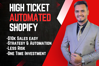 create an automated shopify high ticket dropshipping system