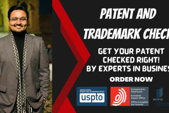 do patent search and trademark check for your product