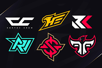 design simple, minimalist, clean initial letter esports logo