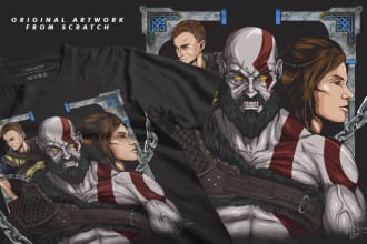 draw illustration, dark art, anime, cartoon, horror