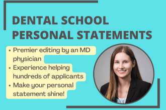 edit your personal statement for dental school