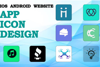 design professional app icons for ios android and web