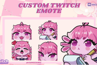 create custom cute twitch emotes and sub badges