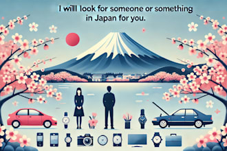 look for someone or something in japan for you