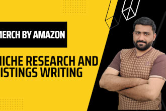 be your merch by amazon virtual assistant niche research and listings
