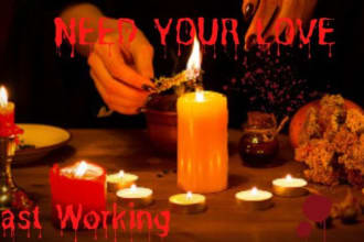 cast think of me now spell with a psychic energy love spell