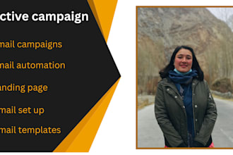 setup active campaign account email audience, and automation