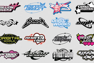 create a custom y2k streetwear logo design