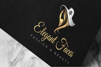 design luxury fashion, beauty, boutique logo with copyrights
