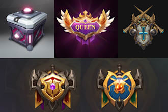 design 2d game art, icons, items, UI assets for mobile and PC games