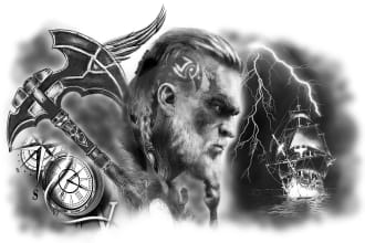 draw amazing unique custom tattoo design