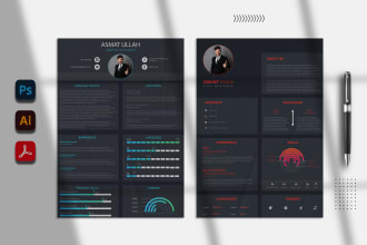 provide a professional resume or CV design within  6 hours