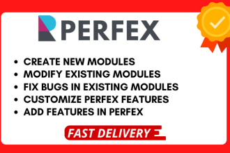 create a custom perfex crm module , and fix bugs