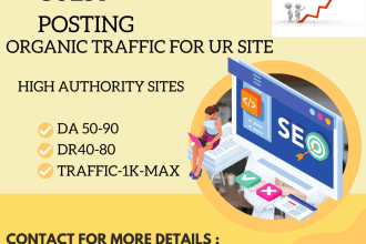 build links and organic traffic on ur site