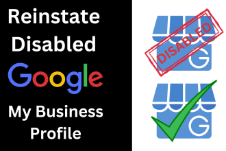 reinstate and fix disabled google my business profile