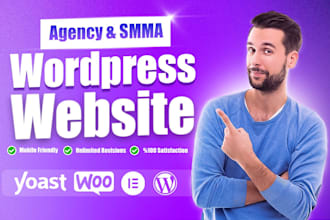 create smma agency website on wordpress within 24 hours
