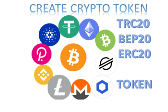 create a trc20 bep20 erc20 token and deploy it on blockchain