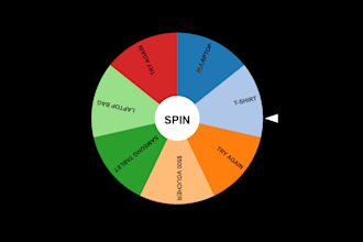 create a dynamic lucky spinning wheel for your website