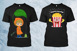 create 2 awesome tshirt design