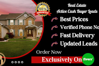 provide real estate lead generation service with skip tracing
