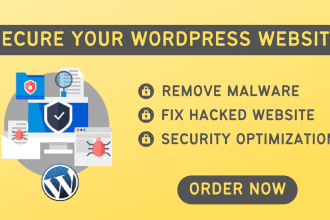 secure wordpress website, malware removal, fix hacked website