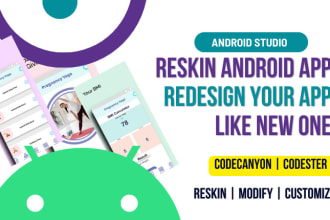 reskin your codecanyon android app and with android studio