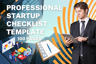 make a professional startup checklist template