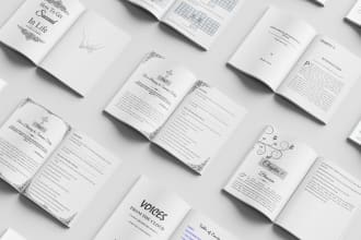 do book formatting for KDP ebook and print book,cover design