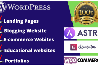 be your wordpress website maker with elementor and woocommerce