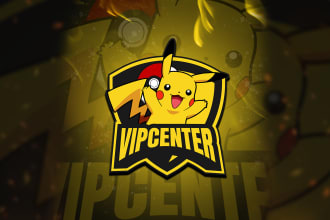 create a logo for your pokemon and trainer for you