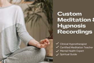 record a custom meditation, hypnosis, or yoga nidra script