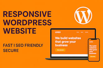design or fix responsive wordpress website with elementor