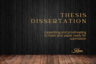 edit and proofread your thesis or dissertation