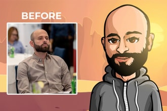 draw you a professional pfp cartoon illustration