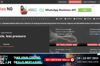 build custom website using PHP, mysql, and javascript