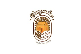 design better elegant sweet chocolate logo for your child