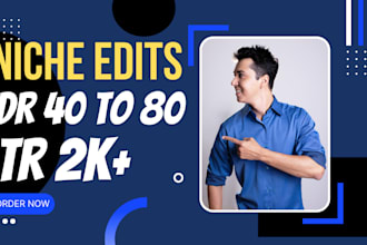 do link insertion, niche edits on high DR