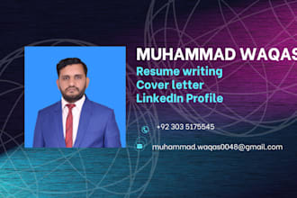 write your professional resume, cover letter and linkedin profile in low price