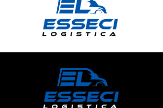 do a trucking transport logistics and truck logo in 1 day