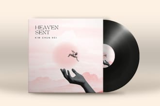 design trendy cd album cover or mixtape cover art