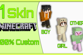 make your minecraft skin based on your oc, emotes or photo