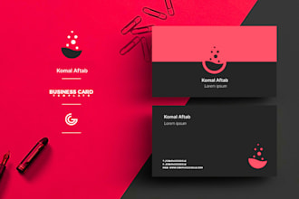 create modern minimal and stylish business card