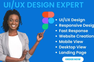 design figma UI UX design with both desktop and mobile view